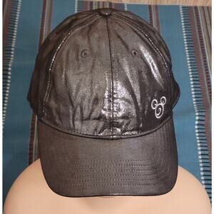 Mickey Mouse Shiny Silver Cap Ears Logo Disney Parks Hat Pre-owned Minnie